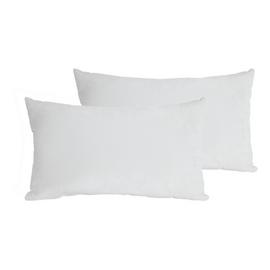 Argos Home Plain Cushion Pads - 2 Pack - White - 30x50cm