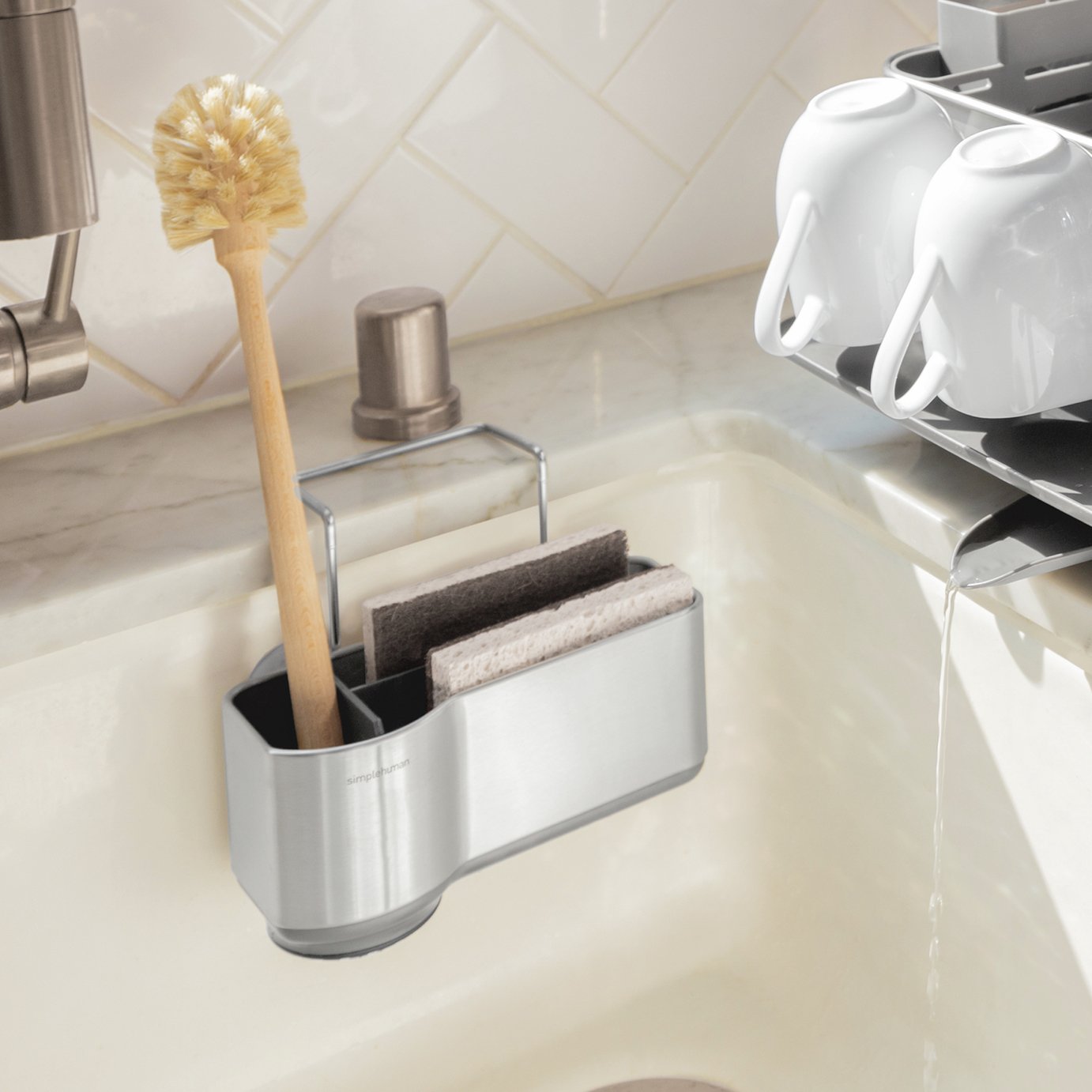 Simplehuman Sink Caddy - Brushed Steel