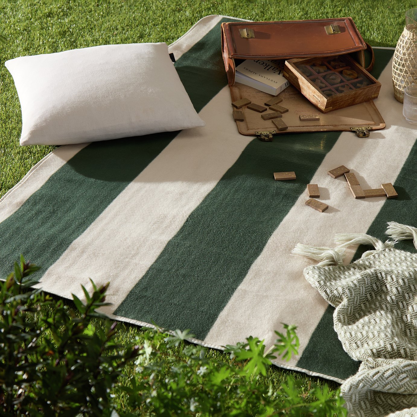 Habitat Luxe Striped Picnic Rug