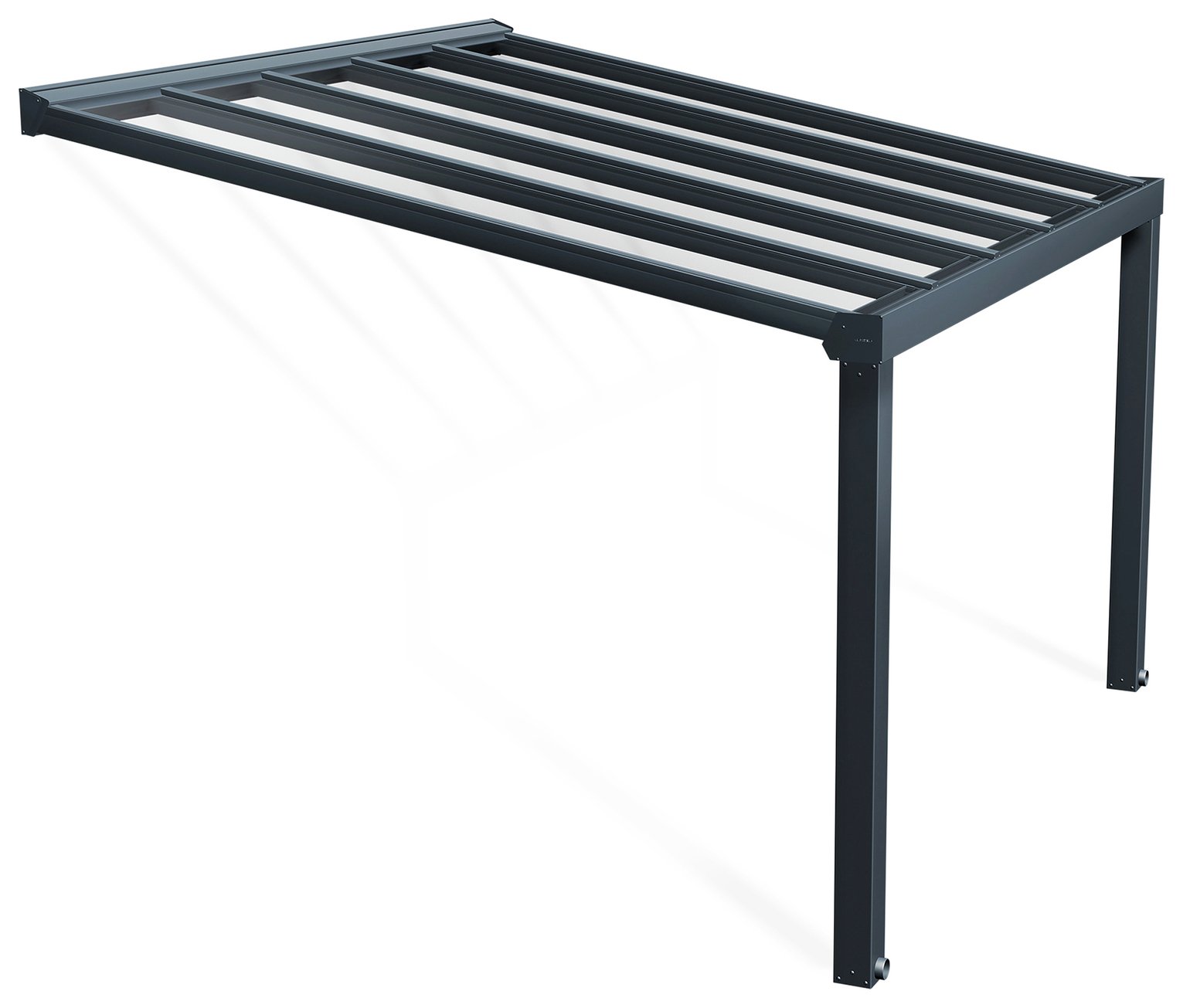 Palram Canopia Stockholm 3.4 x 3.7m Patio Cover - Grey Clear