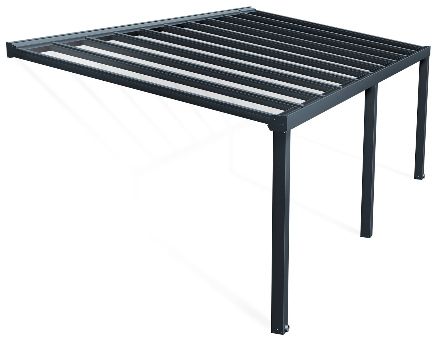 Palram Canopia Stockholm 3.4 x 7.4m Patio Cover Grey Clear