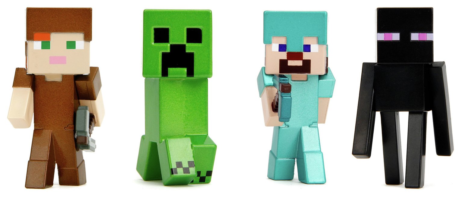 Minecraft 2.5 inches Diecast Figure-Pack of 4