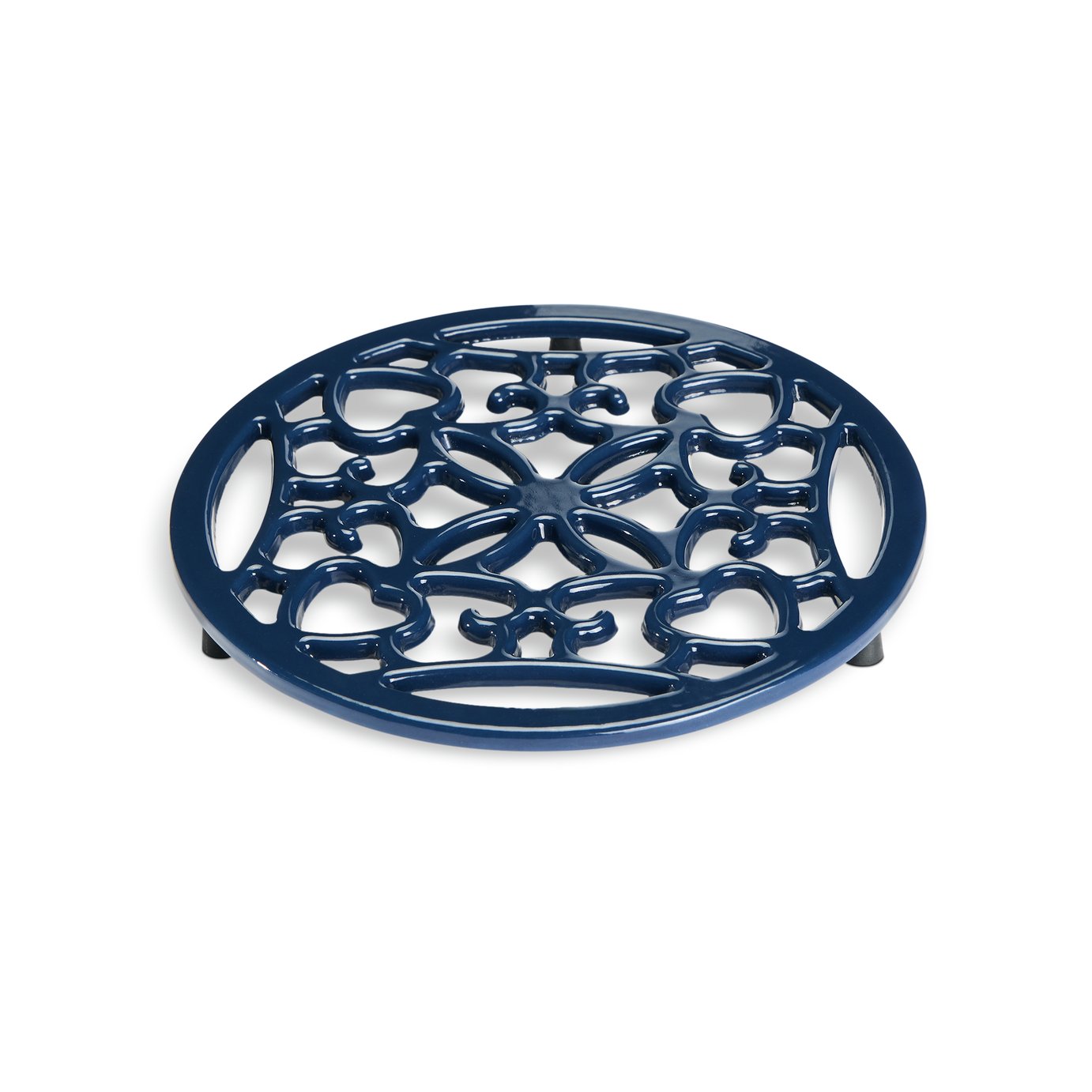 Habitat cast iron trivet cream
