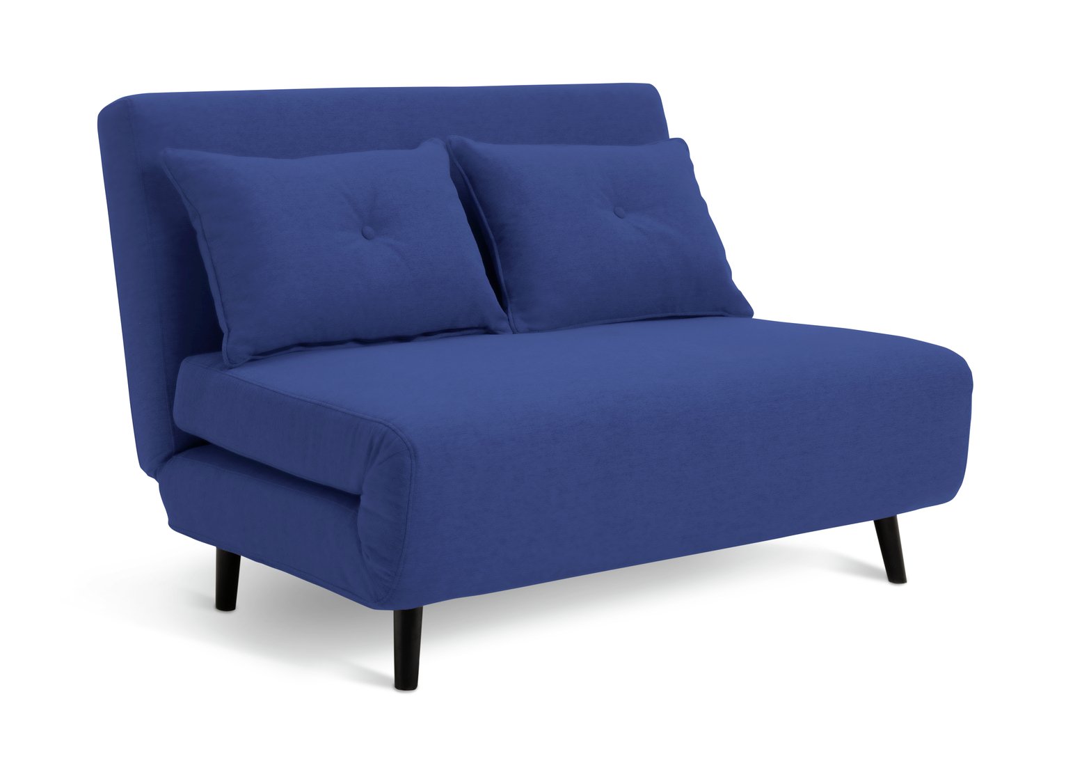 Habitat Roma Double Velvet Chairbed - Blue