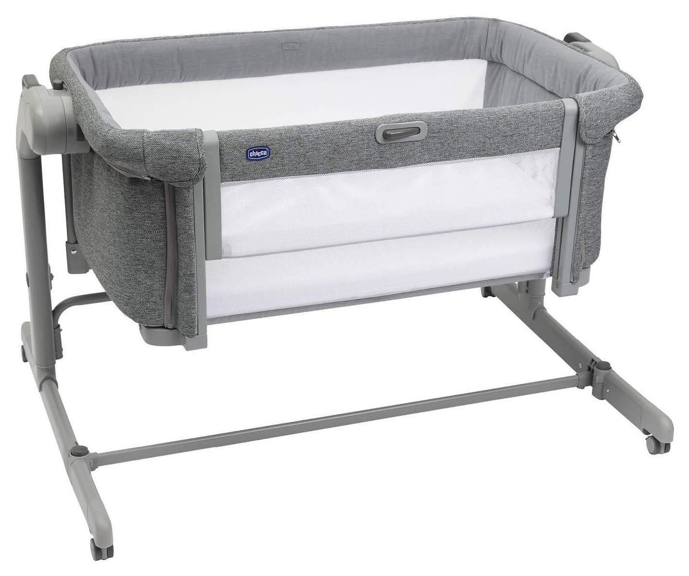 Chicco Next2Me Magic Evo Bedside Crib - Dark Grey