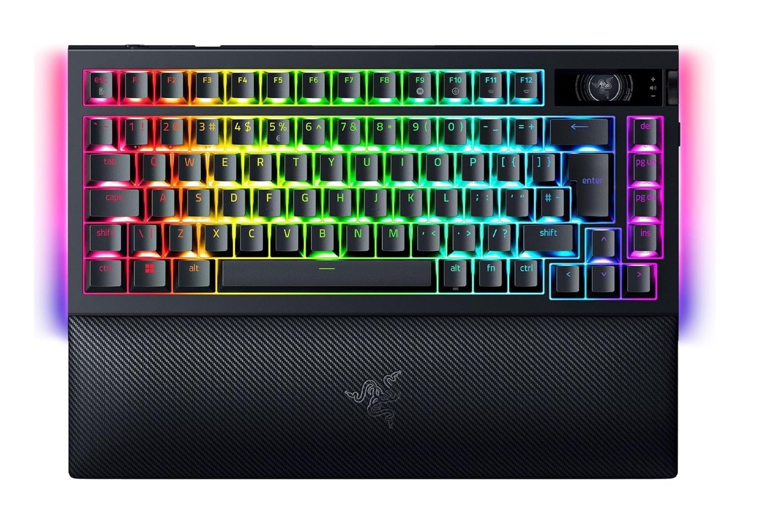 Razer BlackWidow V4 Pro 75 Wireless Gaming Keyboard - Black
