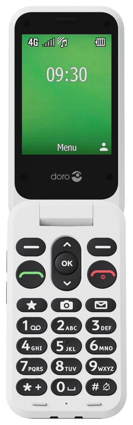 SIM Free Doro Leva E30 Mobile Phone - Black and White