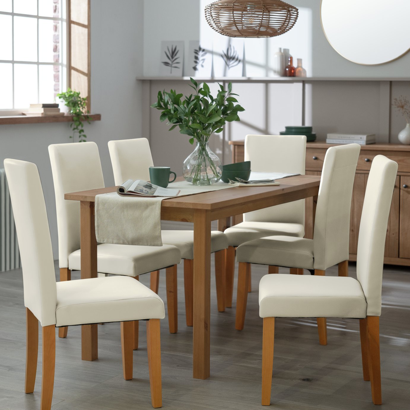 Argos Home Ashdon Dining Table & 6 Chairs