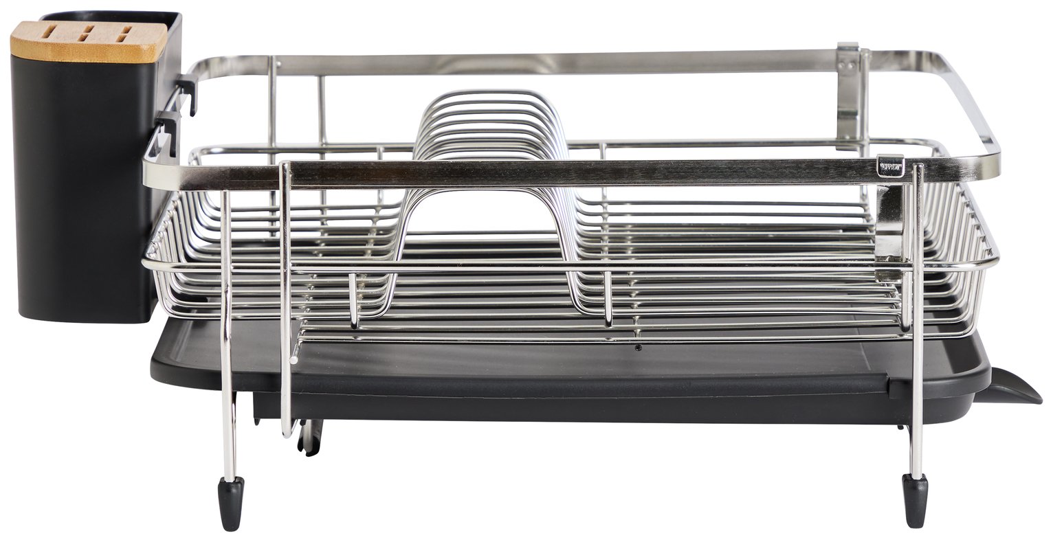 Argos Home Extendable Dish Drainer - Silver