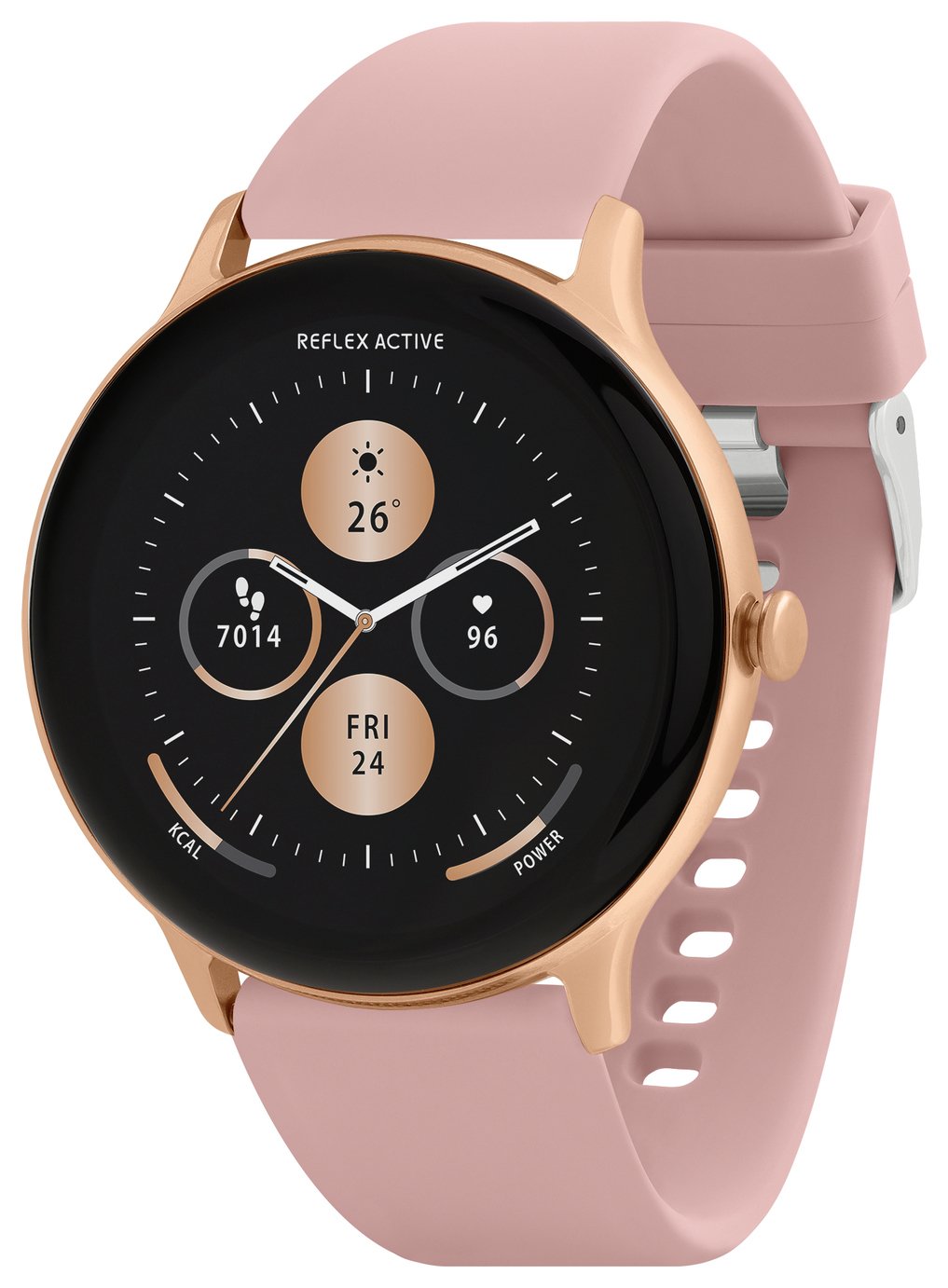 Reflex Active Series 22 Black Calling Smart Watch