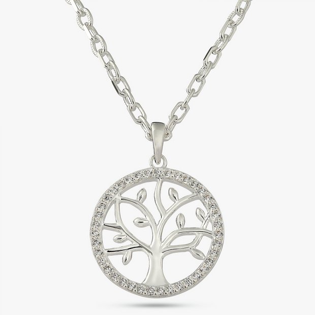 Buy Revere Sterling Silver Tree of Life Pendant Necklace Womens necklaces Argos