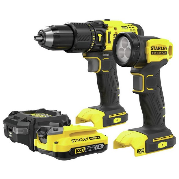 Buy Stanley Fatmax 18V Hammer Drill With Torch Set Drills Argos