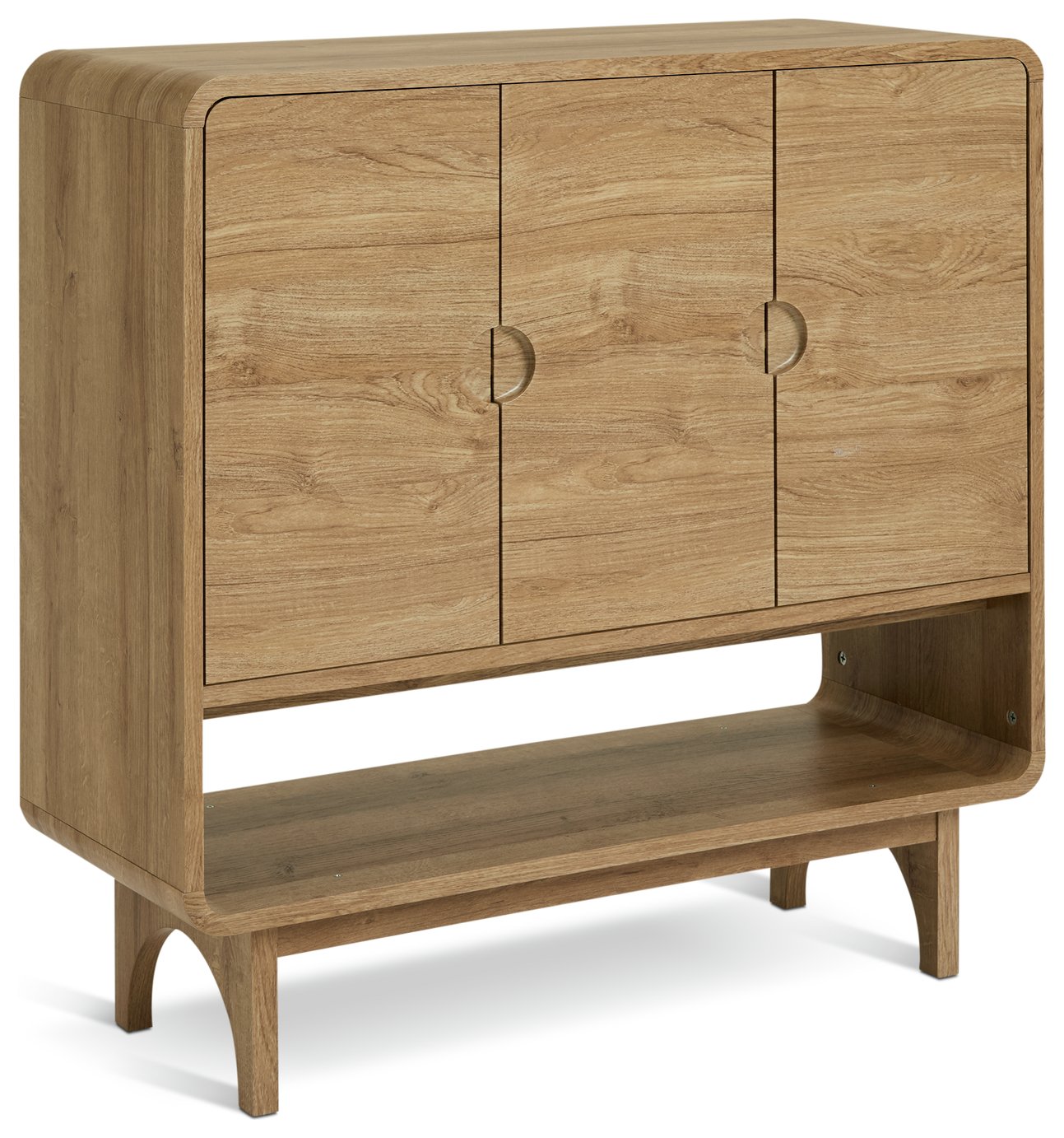 Habitat Nantes 3 Door Shoe Storage Cabinet - Oak