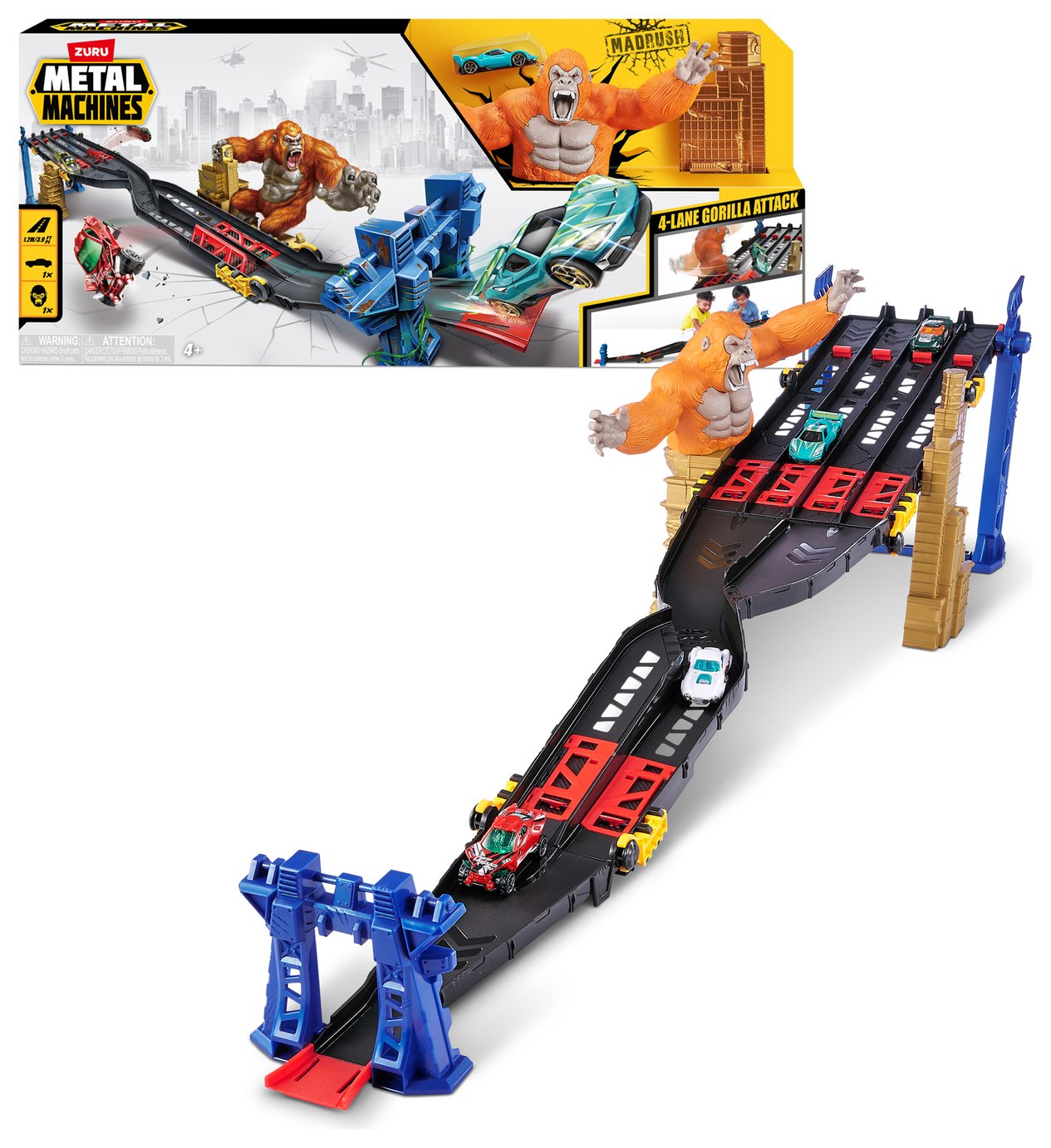 Zuru Metal Machines 1 Elimination Gorilla Car Track Set
