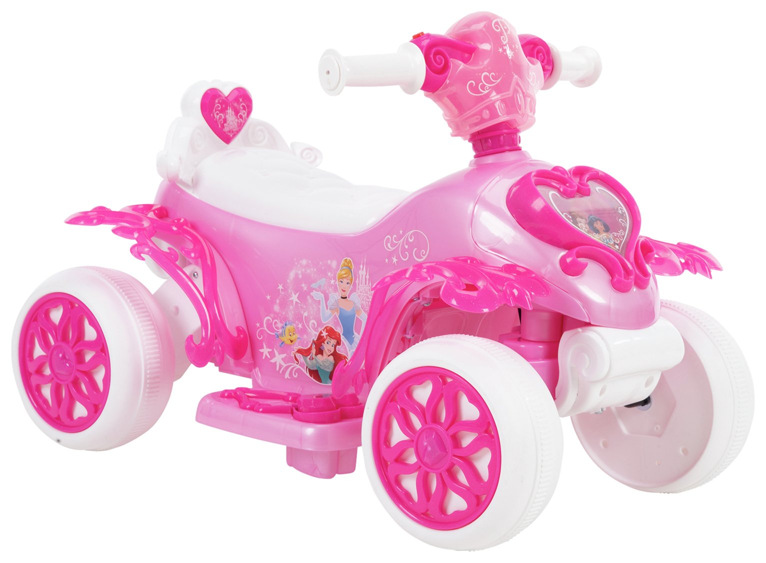 Disney Princess Bubble Quad Bike Electric Ride On - 6V