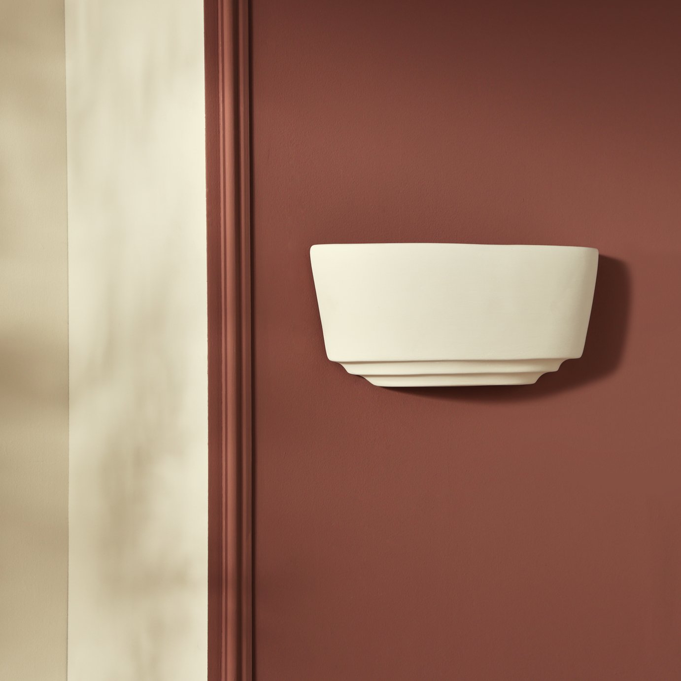 Argos Home Mars Ceramic Tiered Wall Light - White