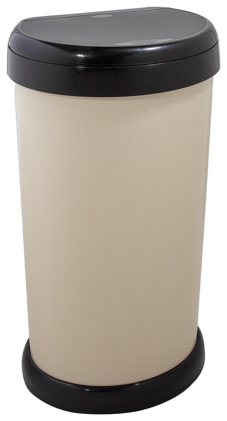 Moda 42 Litre Touch Top Bin - Ivory