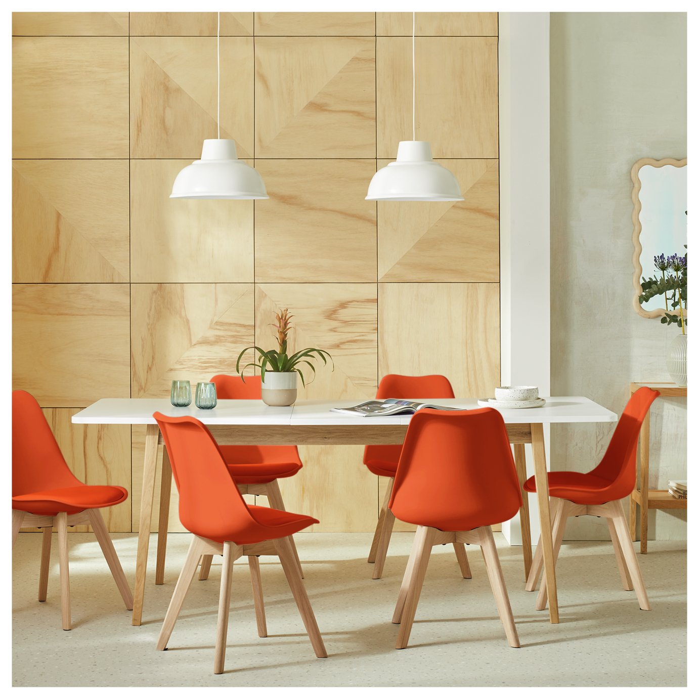 Habitat Sylas Extending Dining Table & 6 Chairs