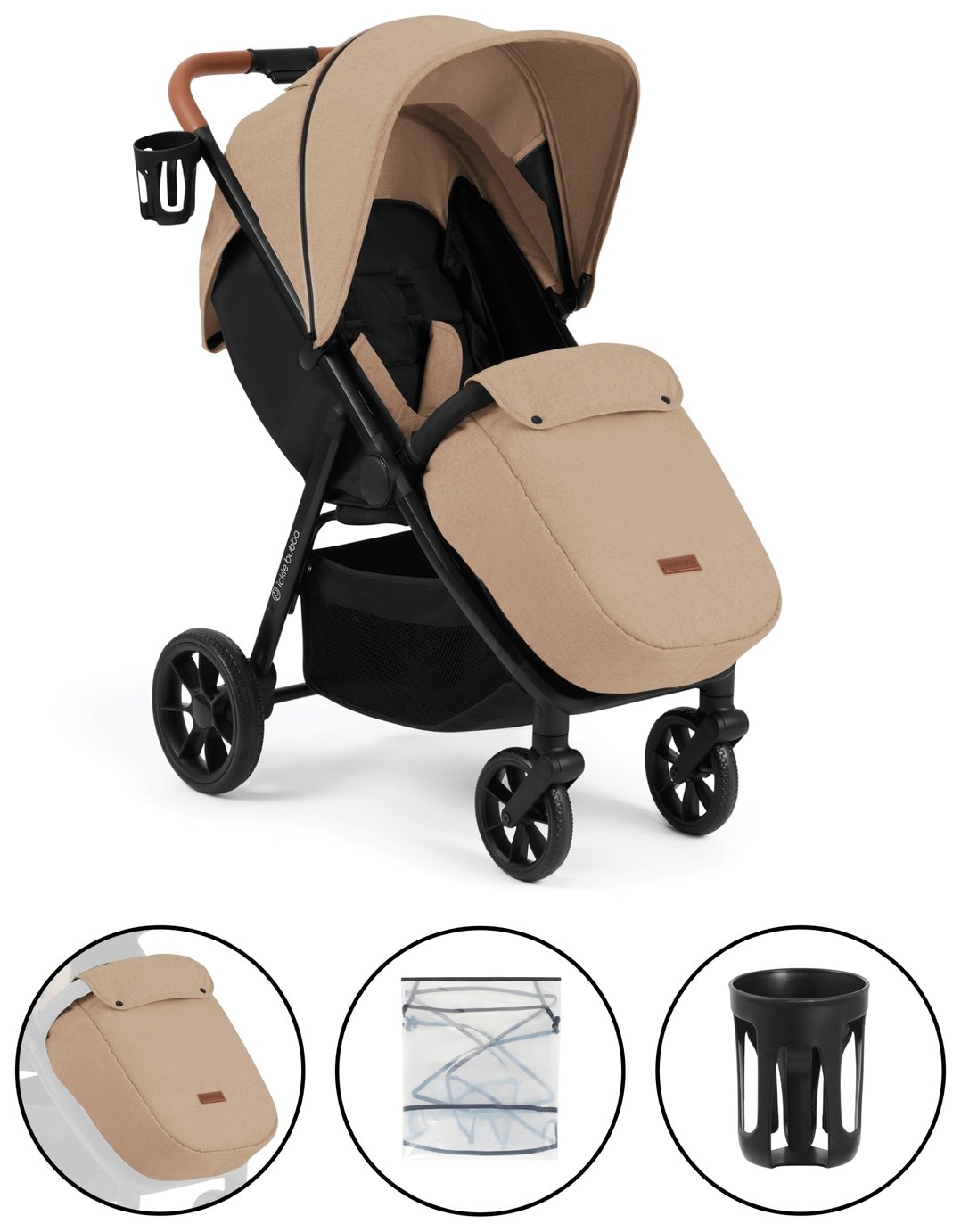 Ickle Bubba Stride Max Pushchair - Beige 