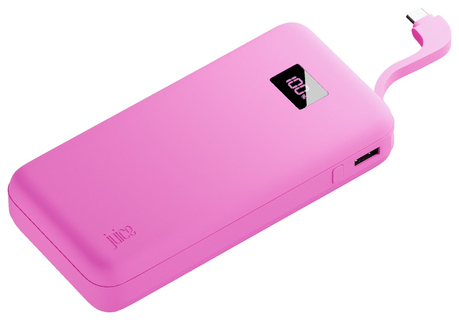 Juice 20000mAh Integrated Max Portable Power Bank - Pink