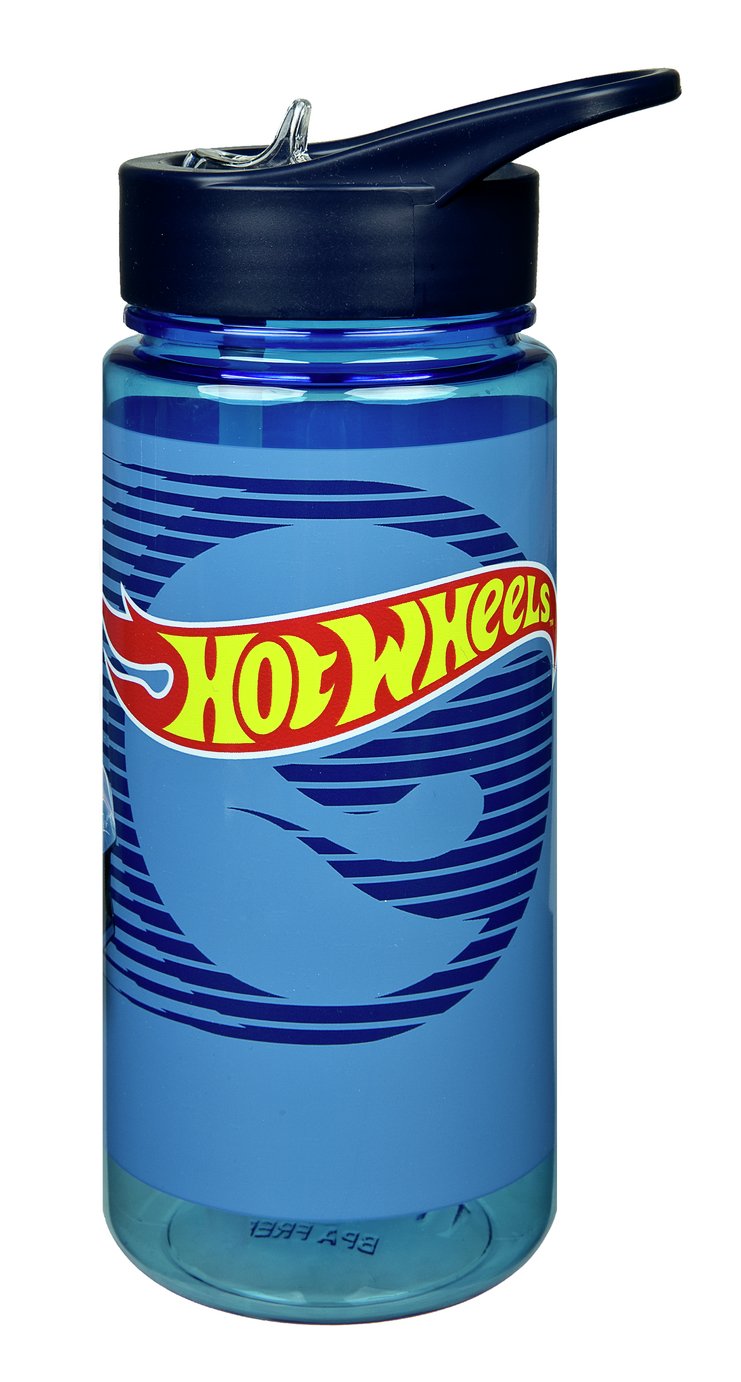 Hox Hot Wheels Blue Sipper Water Bottle - 600ml