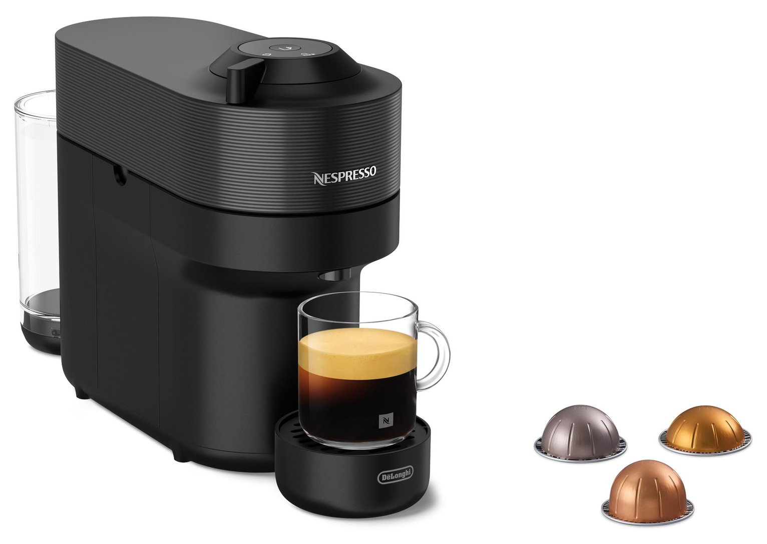 Nespresso Vertuo Pop by De'Longhi Pod Coffee Machine - Black
