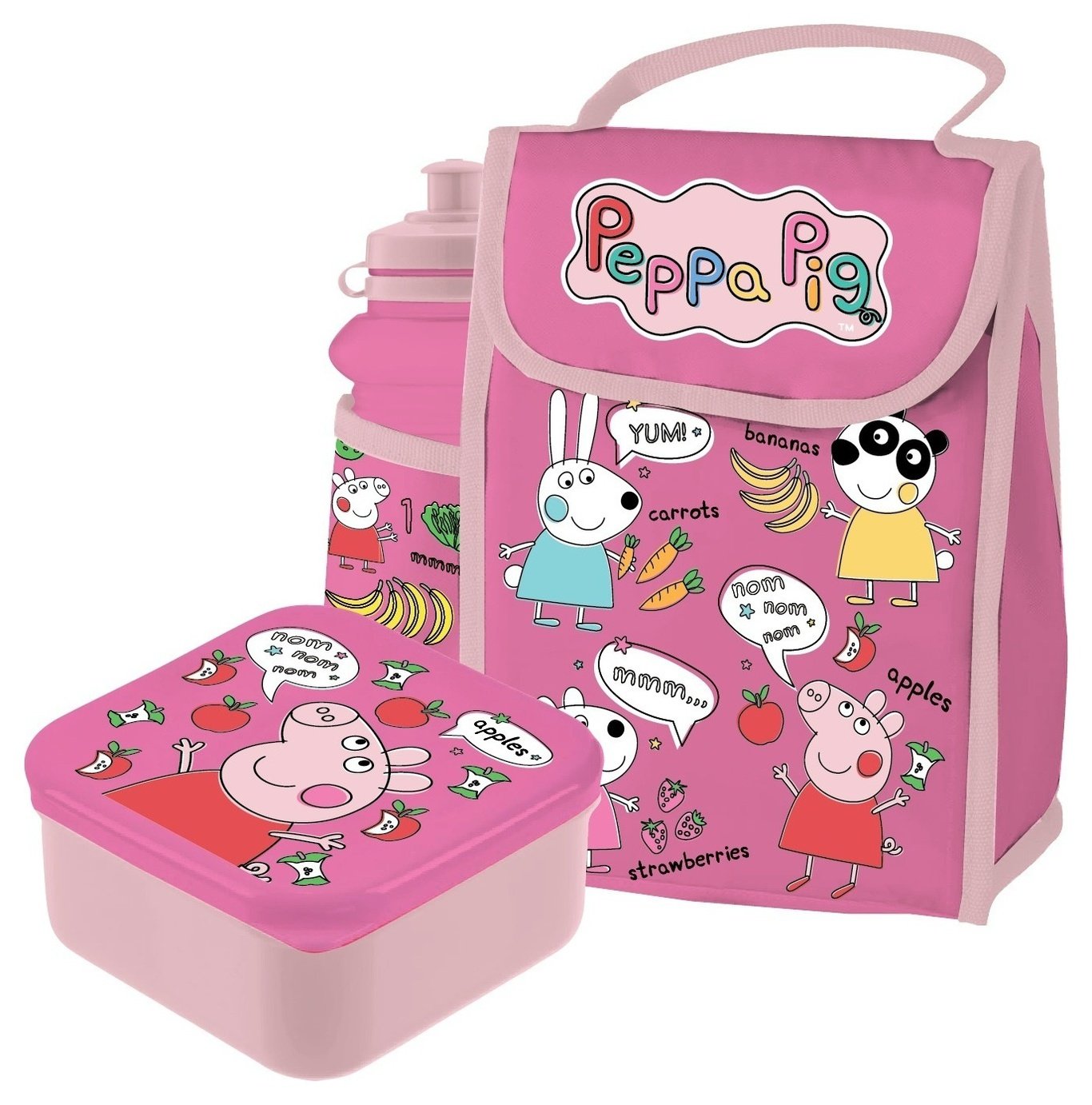 Hox Peppa Pig My First Lunch Bag and Bottle Set - 400ml