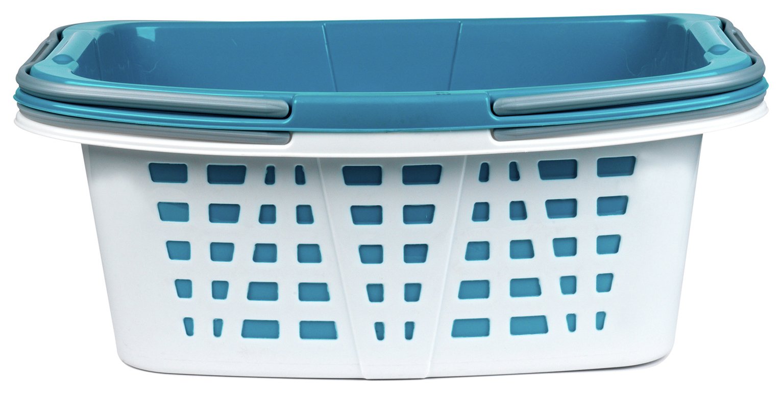 Beldray 26 Litre Set of 2 Laundry Baskets - Blue