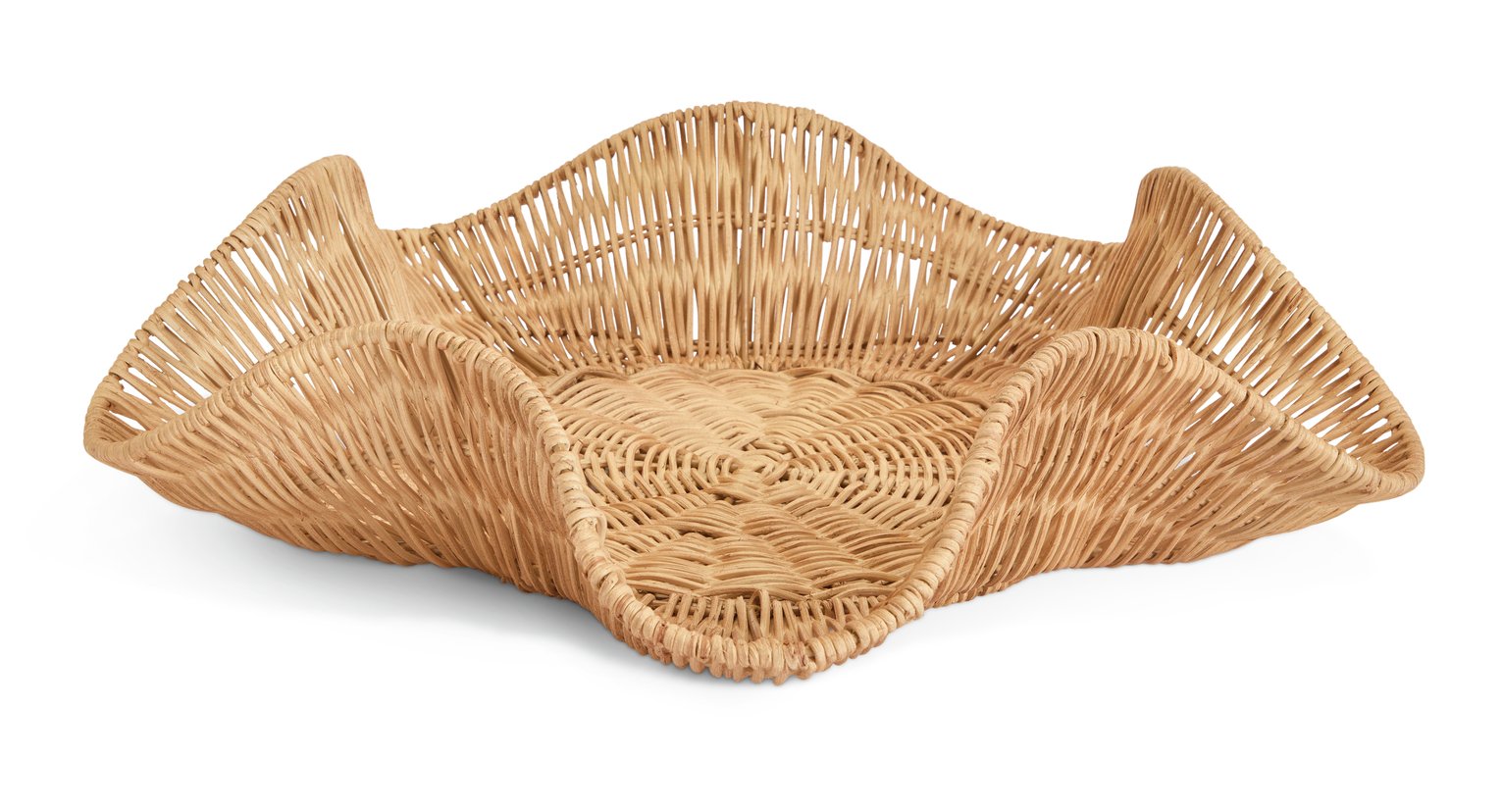 Habitat Rattan Wave Tray - Natural