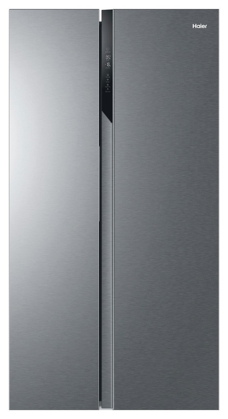 Haier HSR3918ENPG American Fridge Freezer - Silver