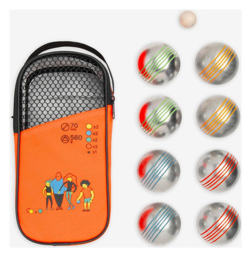 Decathlon Set Of 8 Colour Boules