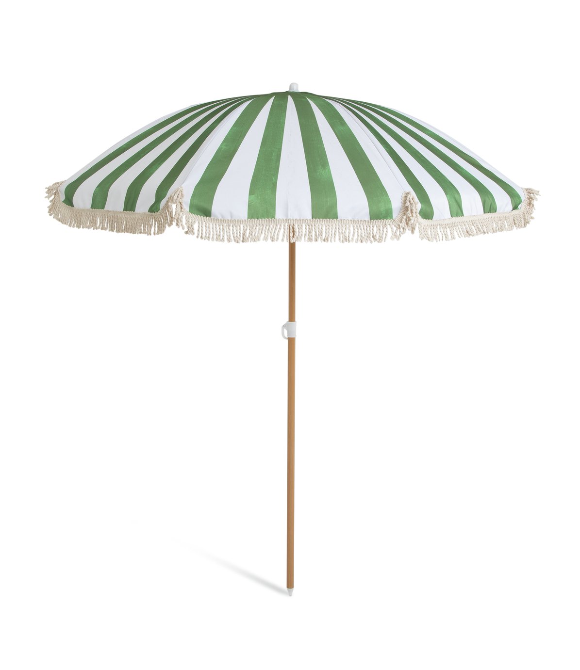 Habitat Sunbeam 1.6m Garden Parasol - Green & White