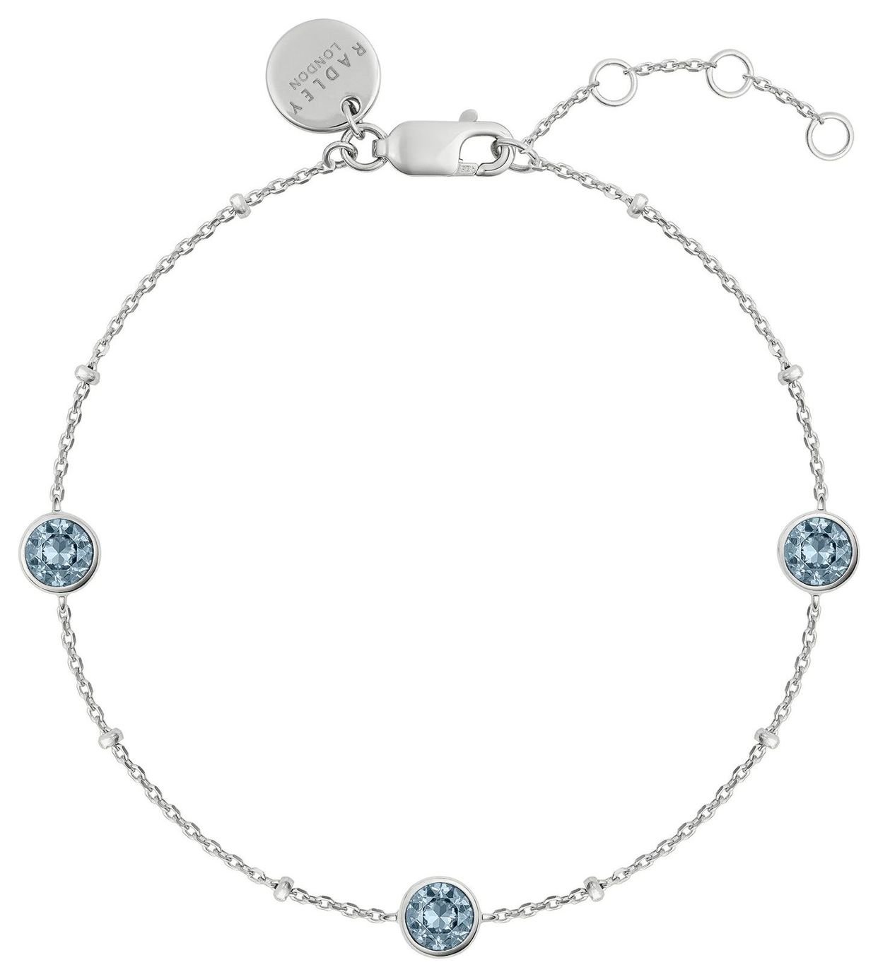Radley Sterling Silver Blue Stone Set Bracelet