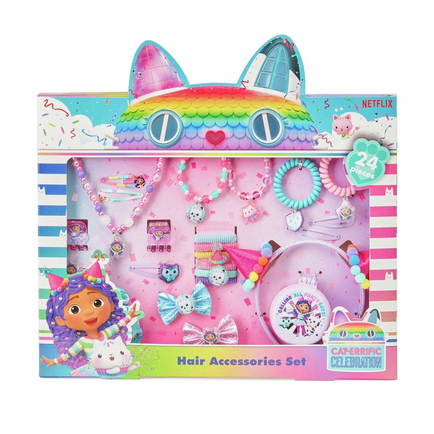 Gabbys Dollhouse 24 Piece Hair Accessory Set