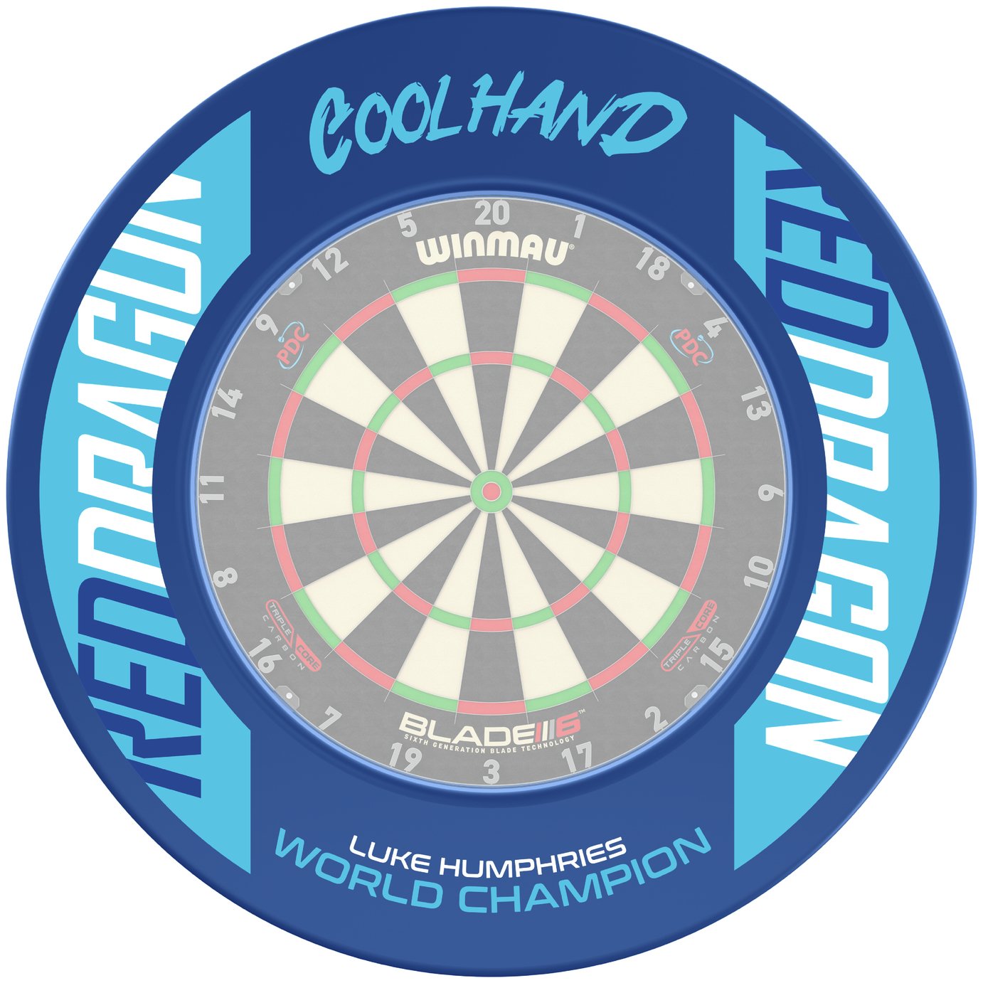 Red Dragon Luke Humphries Coolhand Dartboard Surround