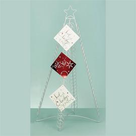 Premier Decorations 100 Christmas Card Floor Holder - Silver