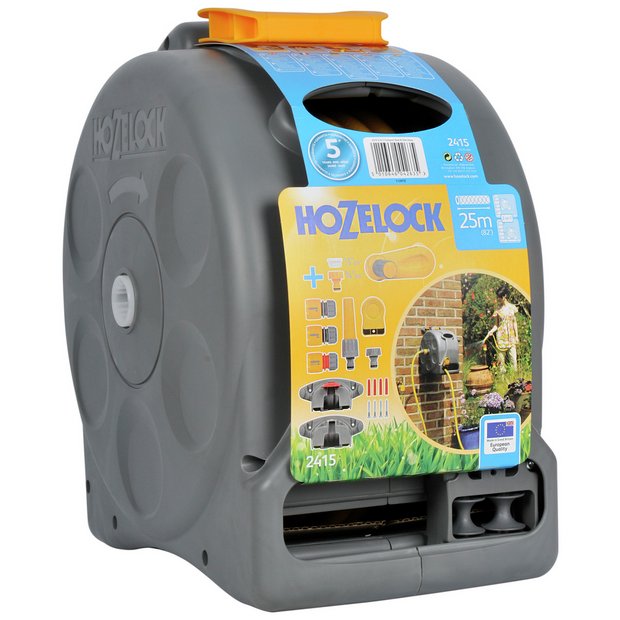 Buy Hozelock Compact Enclosed 2 In 1 Hose Reel - 25m, Hoses and sets