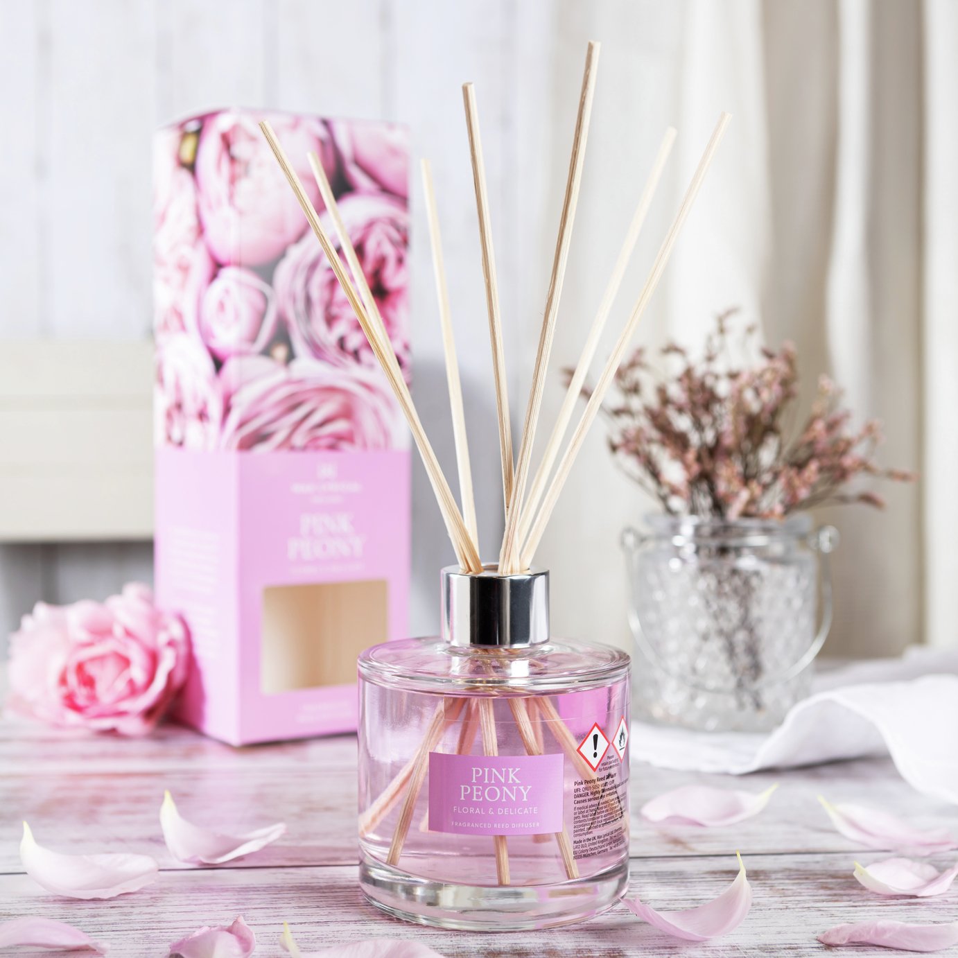 Wax Lyrical 200ml Reed Diffuser - Pink Peony