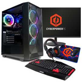 CyberPowerPC i5 16GB 1TB RTX 4060 Gaming PC Bundle