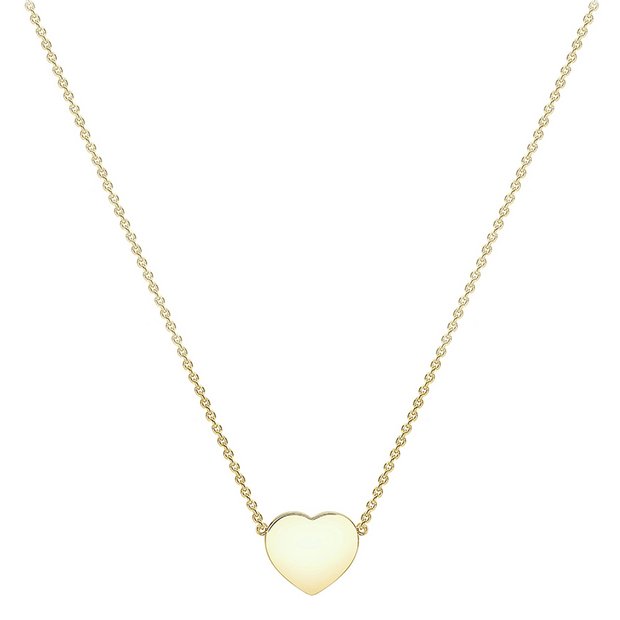 Gold heart hot sale necklace argos