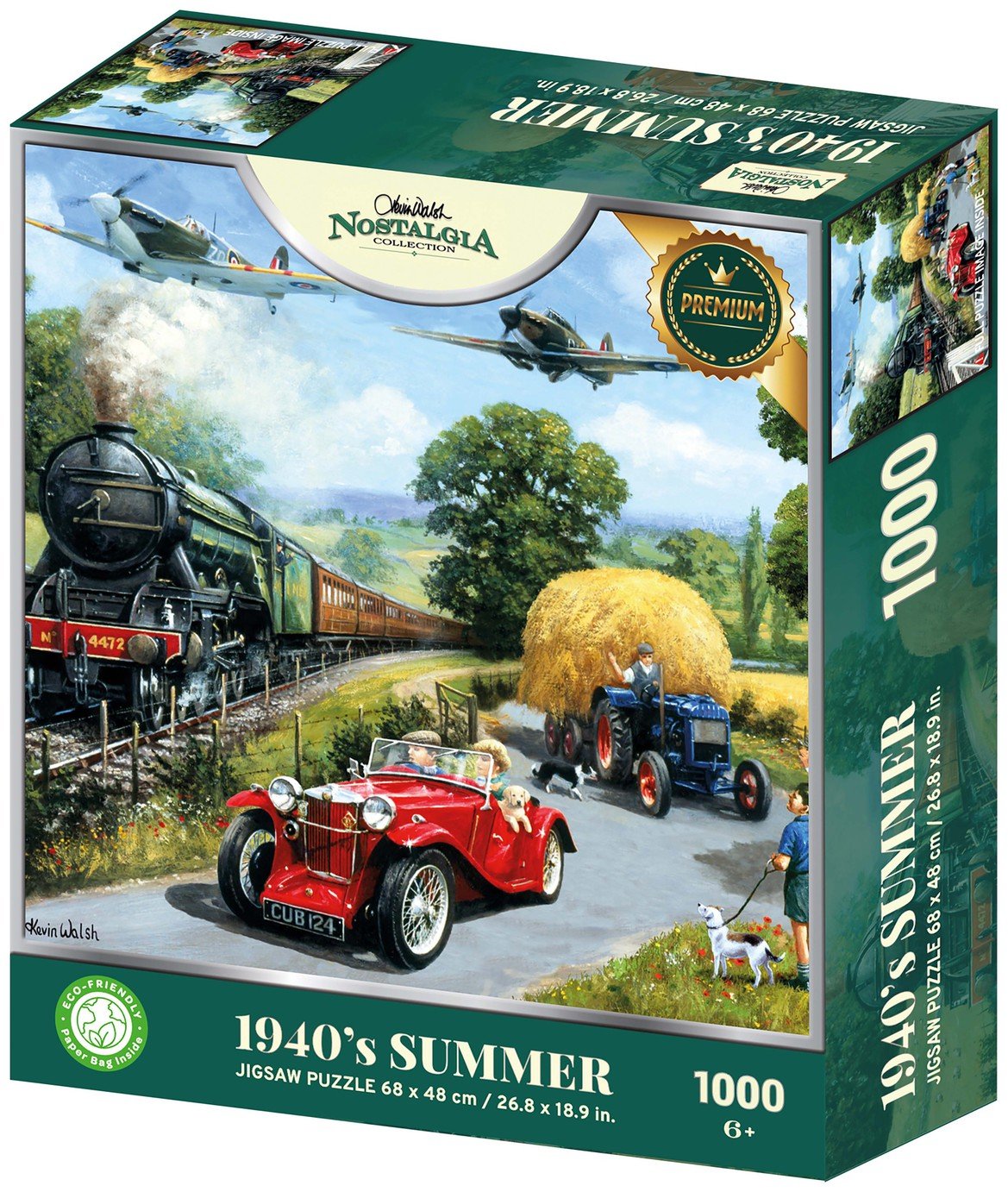 Kidicraft Nostalgia 1940's Summer 1000 Pieces Puzzle