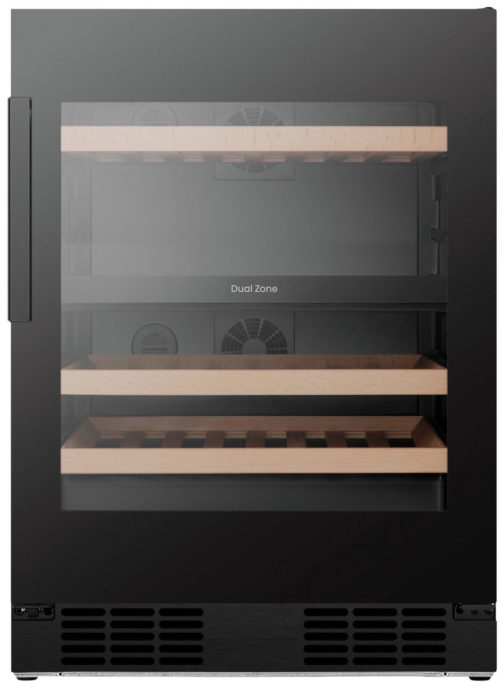 Hisense RW3N122GSLF Dual Zone Wine Cooler - Black