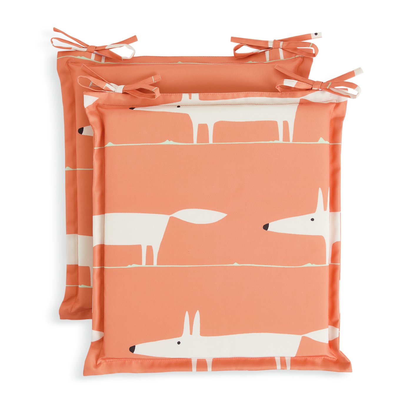 Habitat x Scion Pack of 2 Mr Fox Garden Chair Cushions