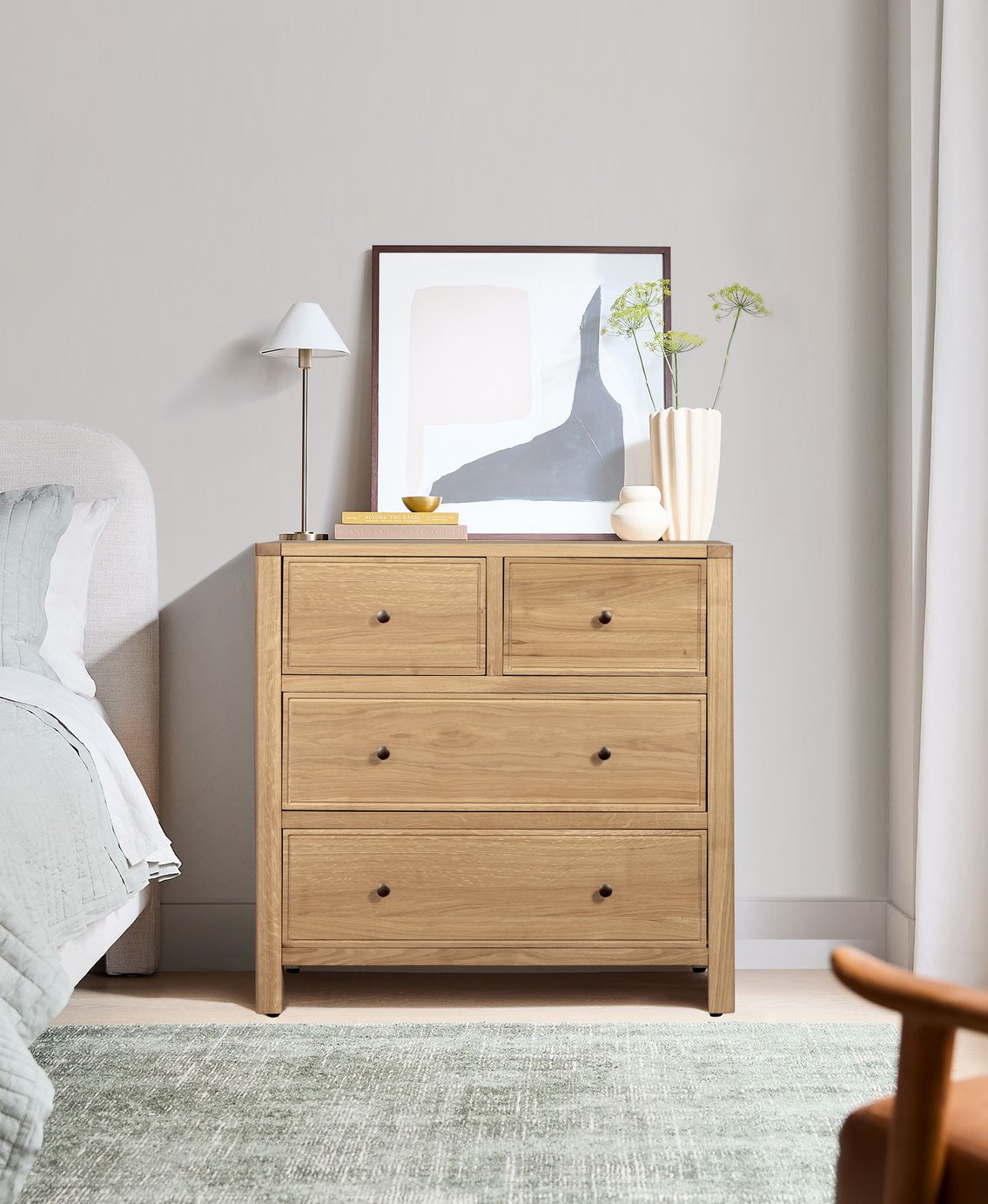 Habitat Finchley 4 Drawer Chest - Oak