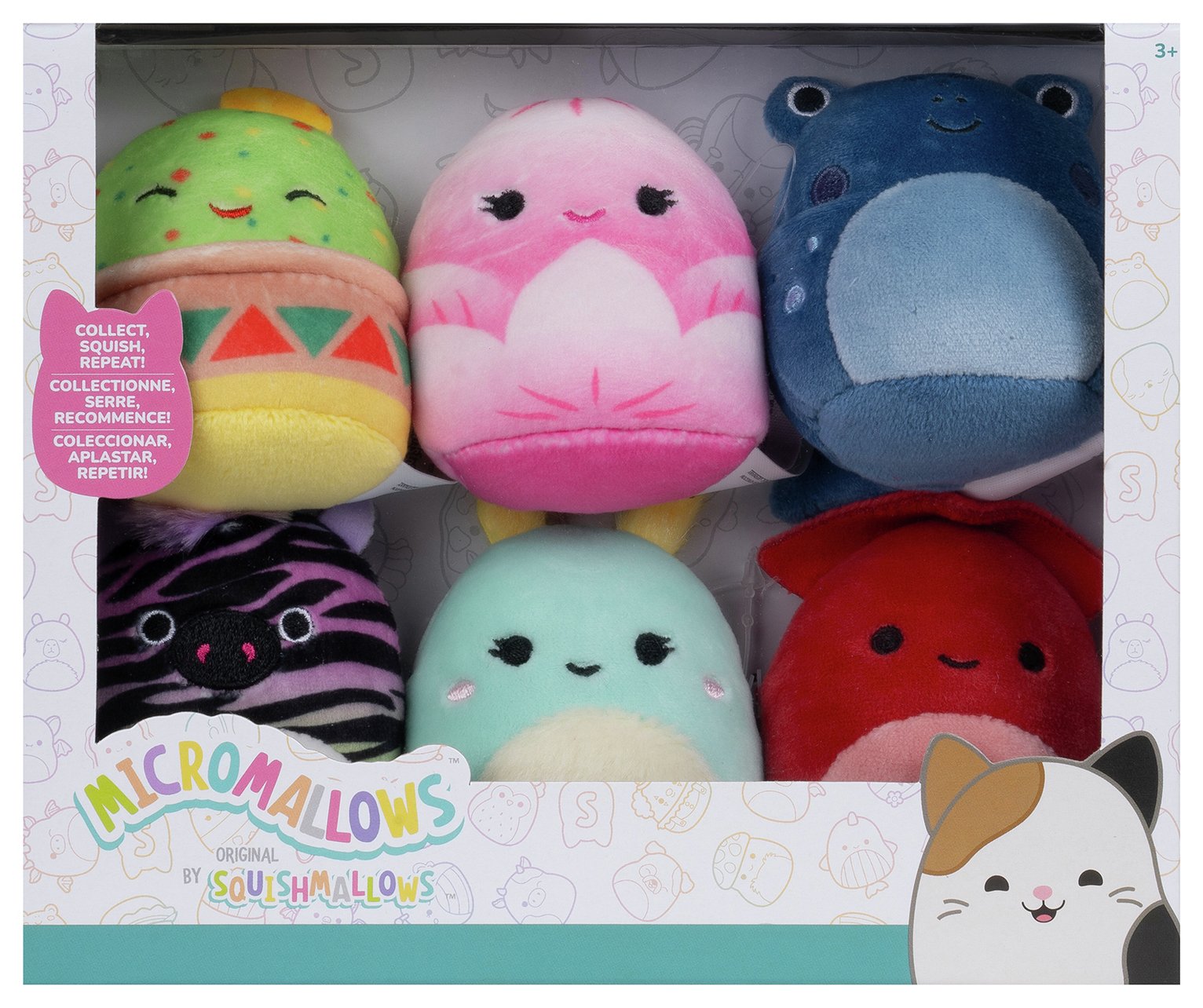 Micromallows Squishmallows Micro Plush-Pack of 6