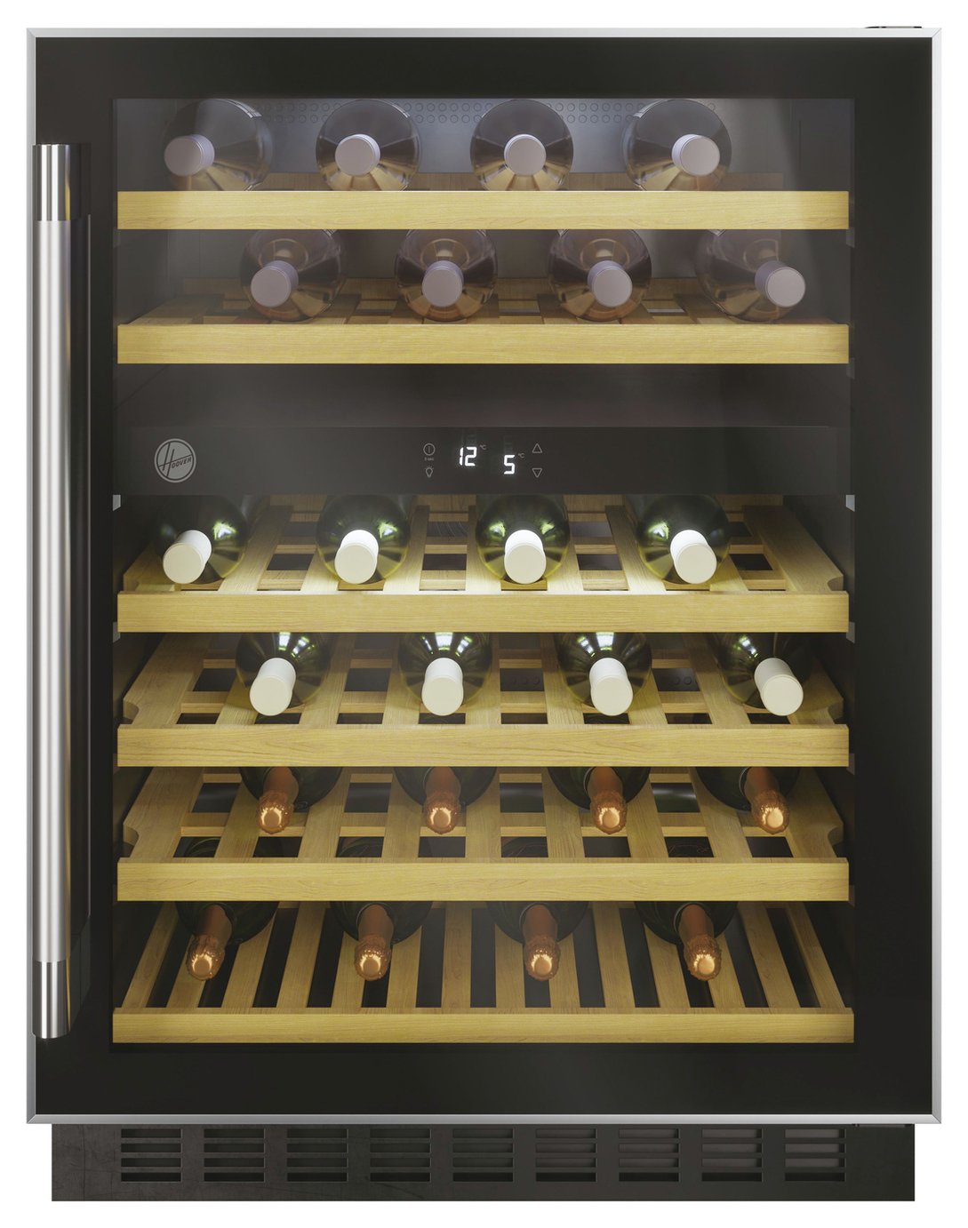 Hoover HWCB 60 UK 46 Bottle Wine Cooler - Black
