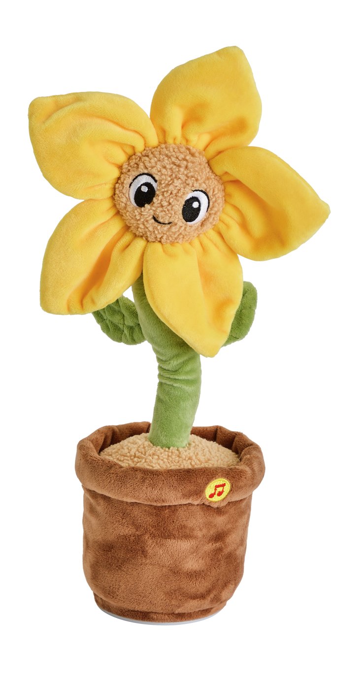 Argos Home 38cm Battery Animated Flower Soft Toy