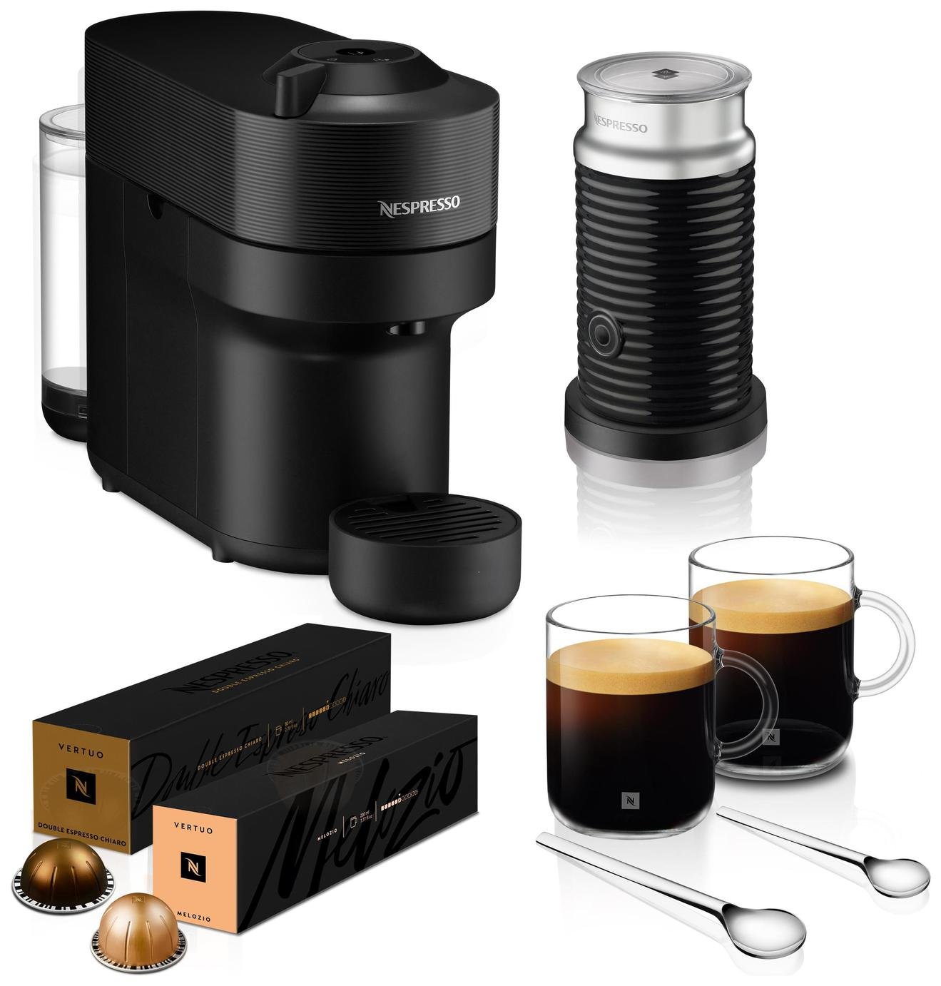 Nespresso Vertuo Pop Barista Bundle De'Longhi Coffee Machine