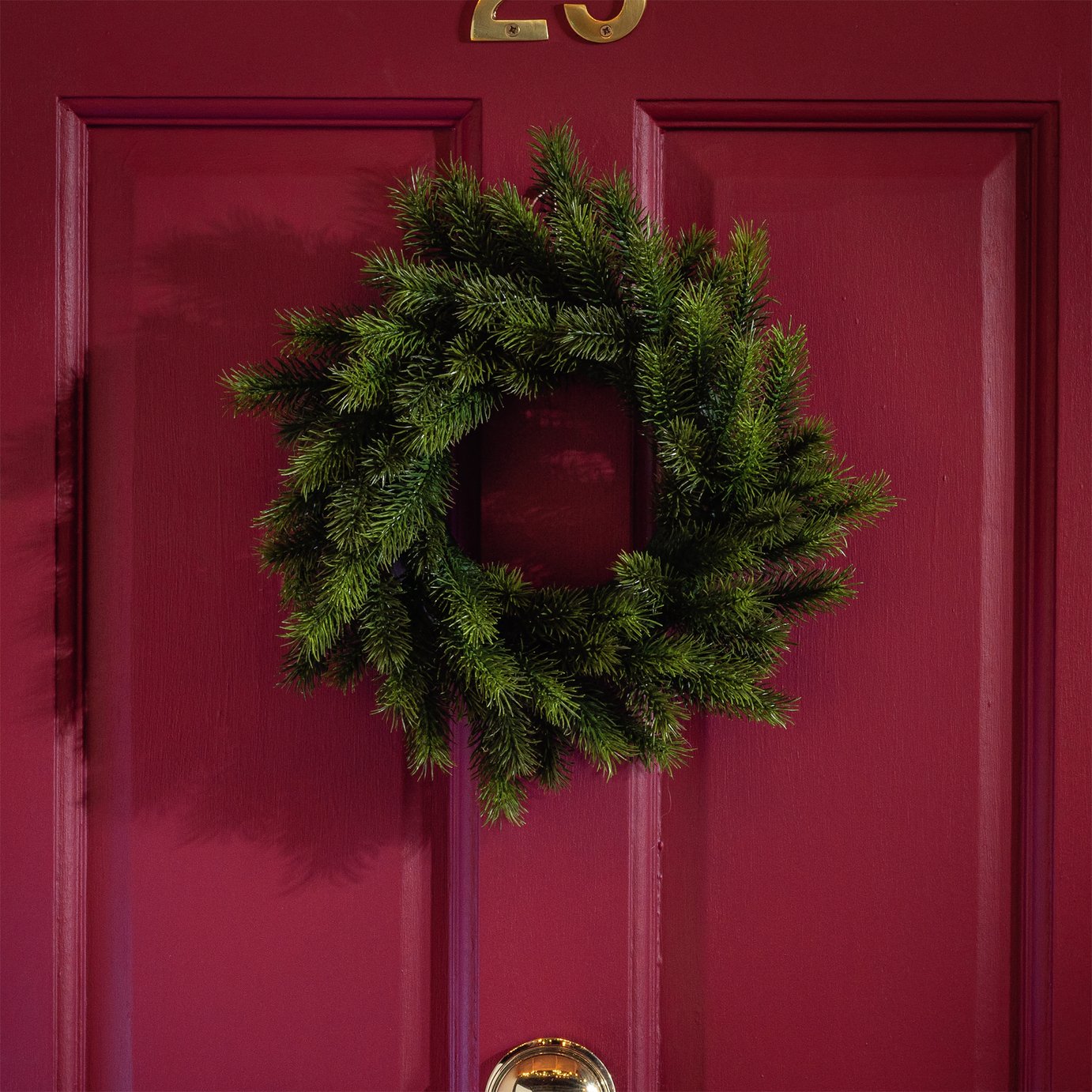 Argos Home Plain Foliage Christmas Wreath