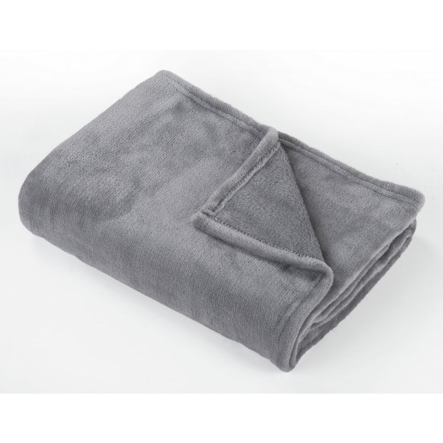 Buy Argos Home Super Soft Fleece Throw - 150x200cm - Blue, Blankets and  throws